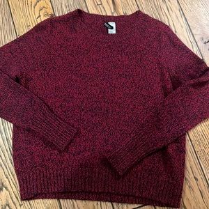 Divided Sweater, Blue and Red